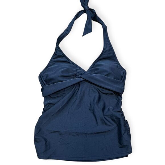 ATHLETA Women’s Black Tara Halter Tankini Top 32 B/C Style # 964871 - Picture 3 of 8